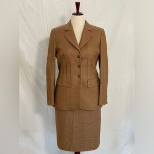 Escada Women's Camel Skirt Suit